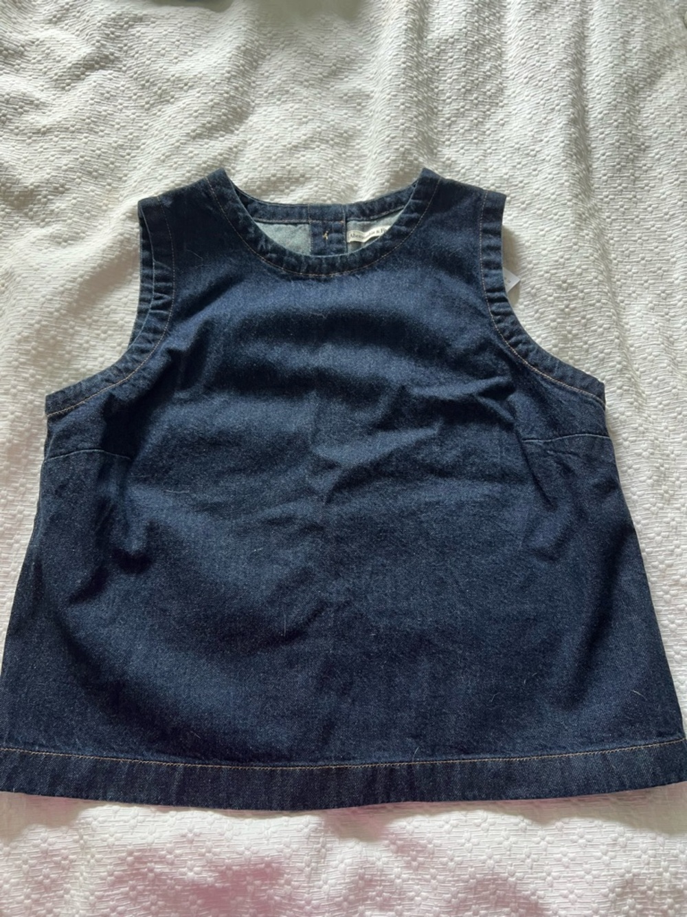 Abercrombie & Fitch Dark Blue Denim Tank Top